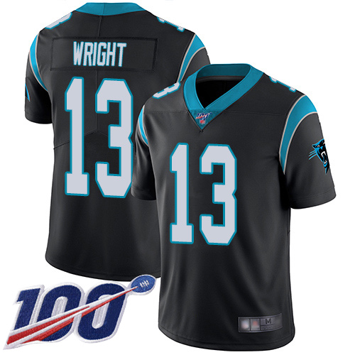Carolina Panthers Limited Black Men Jarius Wright Home Jersey NFL Football #13 100th Season Vapor Untouchable